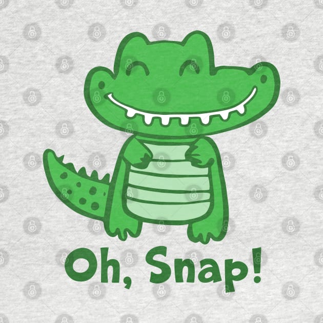 Oh, Snap! Kawaii Cute Crocodile Alligator by KayBee Gift Shop